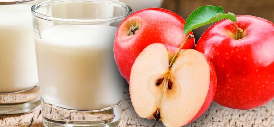 Chế độ ăn kiêng kefir-apple