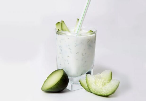 Chế độ ăn dưa chuột-kefir