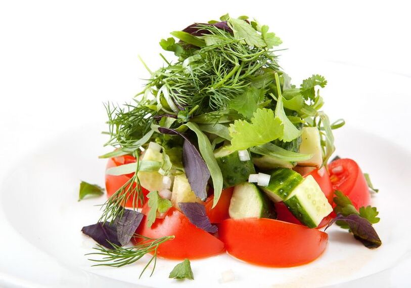 salad rau cho một chế độ ăn kiêng ít gây dị ứng
