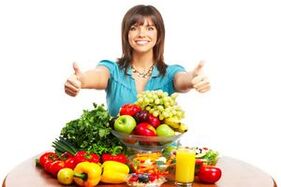 trái cây và rau quả để có dinh dưỡng hợp lý và giảm cân